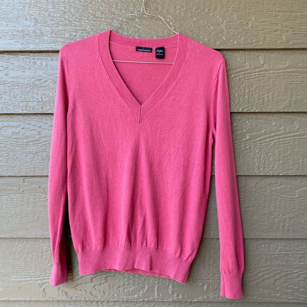 Moda International Cashmere and Silk Womens Pullover Sweater Women’s size L